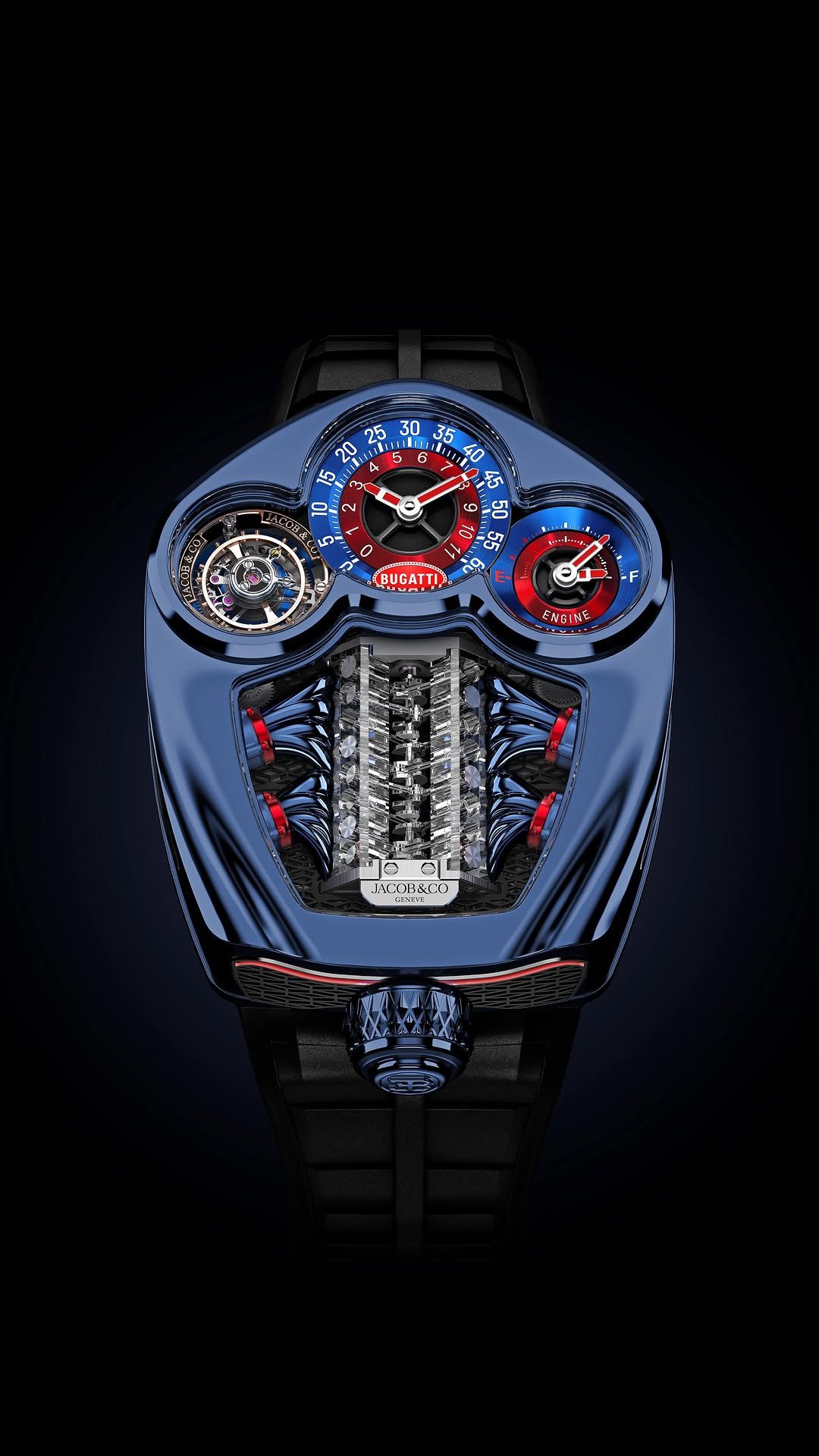 bugatti 게시물 이미지: @jacobandco Bugatti Tourbillon in blue...