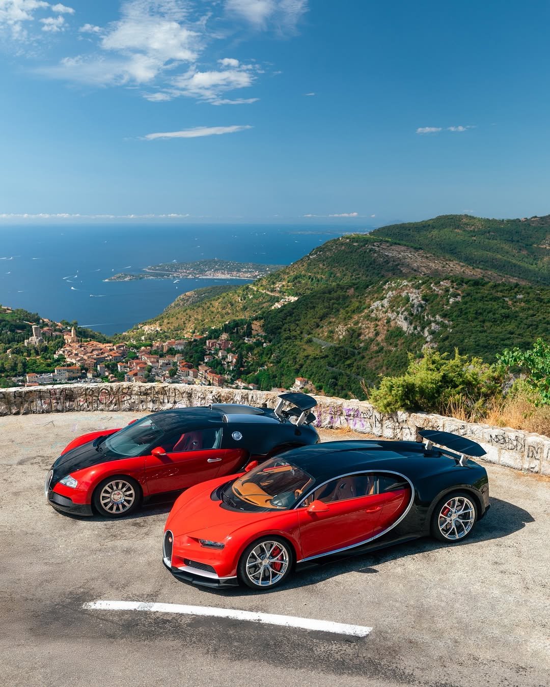 Photo by BUGATTI on September 28, 2025. May be an image of car, wheel, road and text.