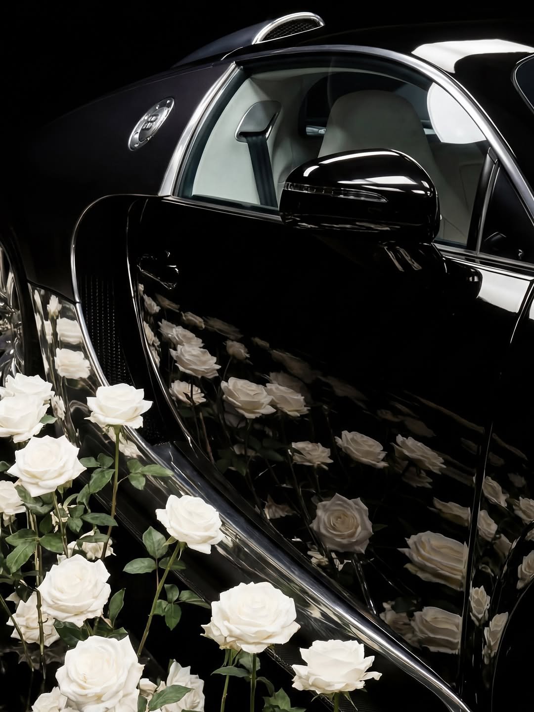 Photo by BUGATTI on February 14, 2026. May be an image of roadster, wheel, carnation and text.