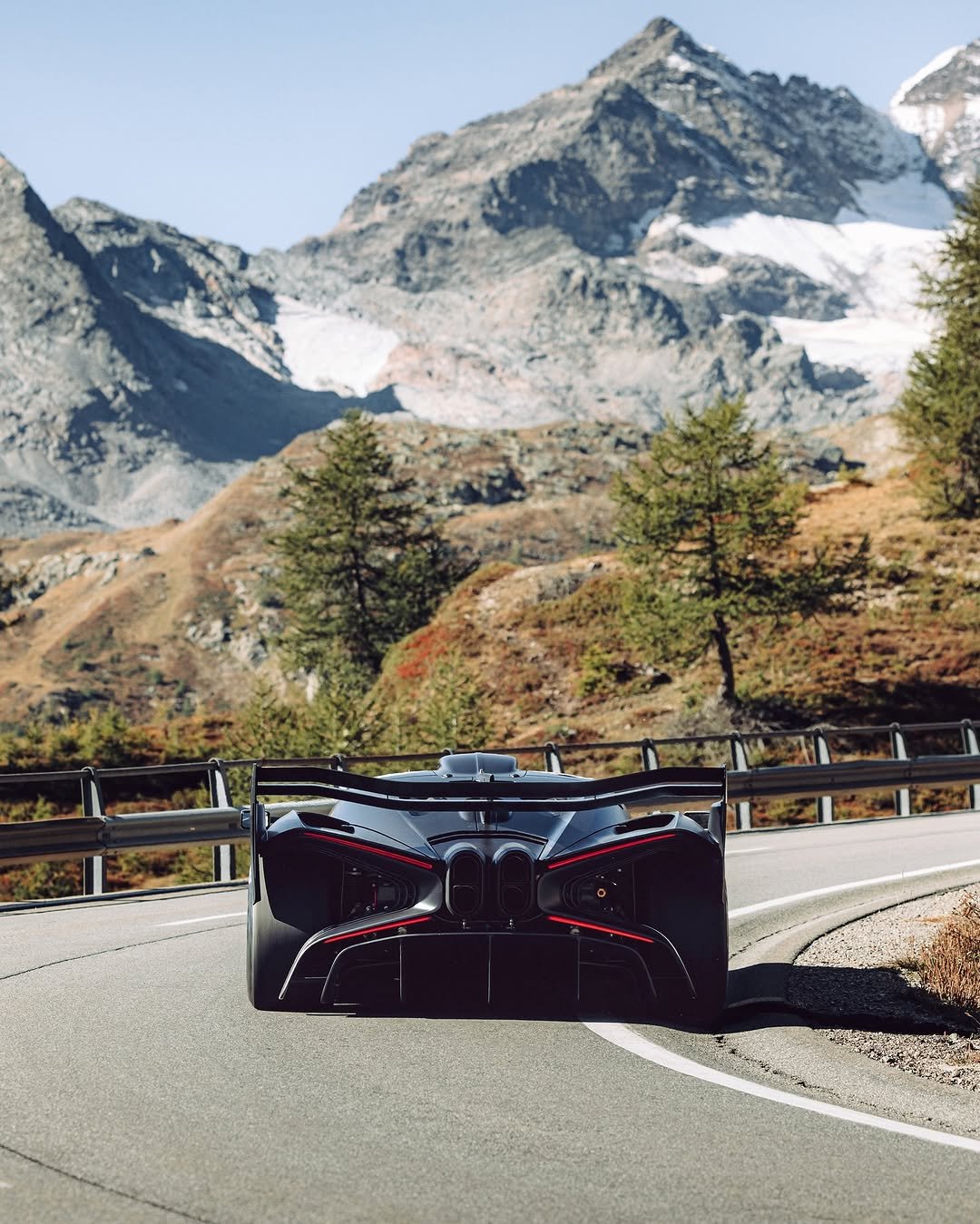 Photo by BUGATTI on September 23, 2025. May be an image of wheel, race car, road and text.