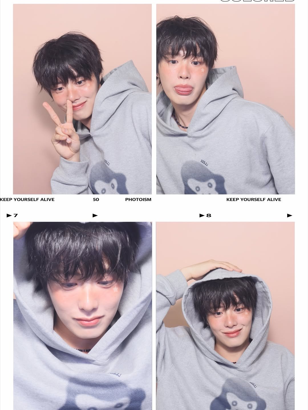 Photo shared by 조잽미 on April 15, 2026 tagging @photoism.kr. May be an image of one or more people, bangs and text that says 'కಣవేన್ప KEEYOURSELFALIVE KEEP YOURSELF ALIVE 50 PHOTOISM KEEPYOURSELFALIVE KEP YOURSELF ALIVE'.