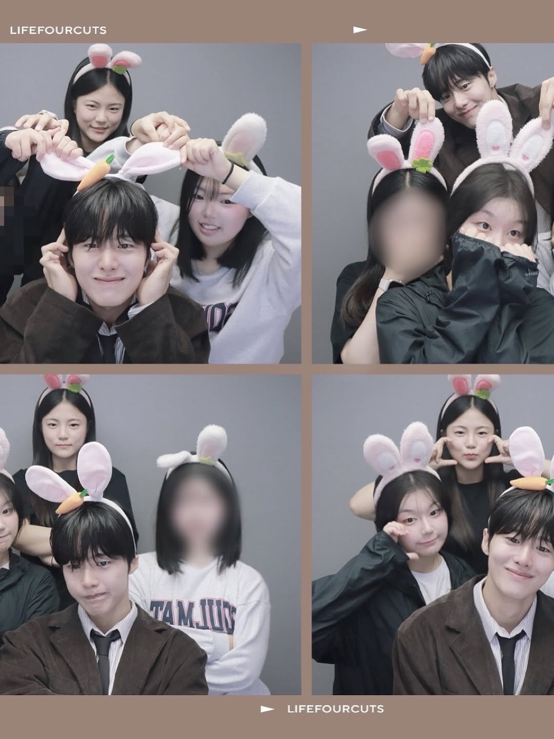 Photo by 조잽미 on October 01, 2025. May be an image of 11 people, bangs and text that says 'LIFEFOURCUTS TAMJU LIFEFOURCUTS'.