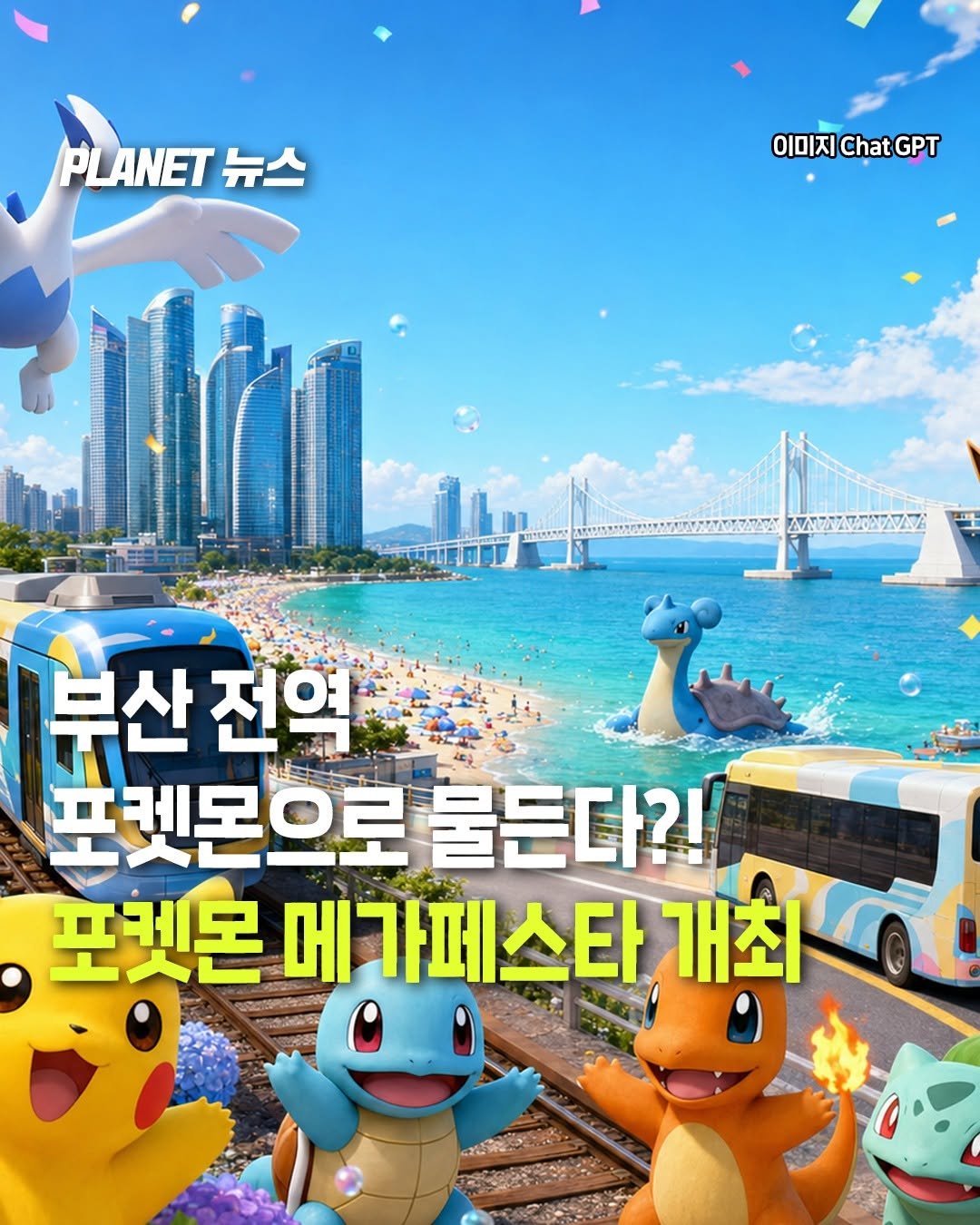 busanplanet 게시물 이미지: 다음 달부터 부산 곳곳에서
포켓몬 테마 이벤트가 열린다는데?!⚡

포켓몬 포토존,...