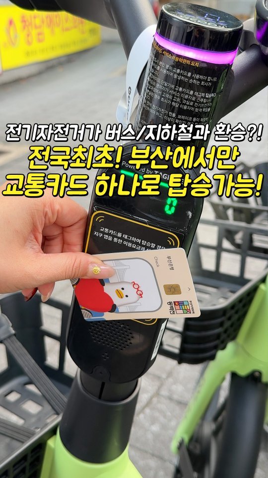 busansomang 게시물 이미지: 부산사람인데 이거 모른다? 손해보는 겁니다‼
누구나 한번쯤 봤을법한 초록색 자전거...