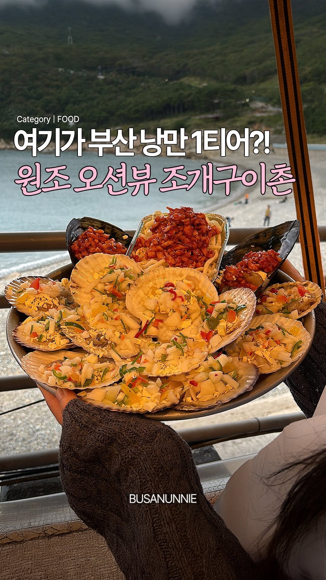 busanunnie 게시물 이미지: 찐부산인의 성지?! 원조 오션뷰 조개구이촌🌊
#태종대조개구이촌

날씨 풀리면...