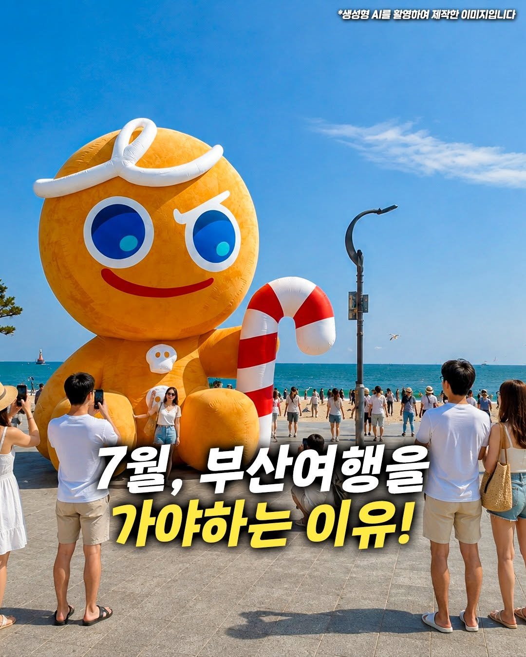 busanwhere__ 게시물 이미지: 해운대에 초대형 쿠키가 떴다?!🍪

7월 18일부터 해운대 이벤트광장에서
쿠키런...