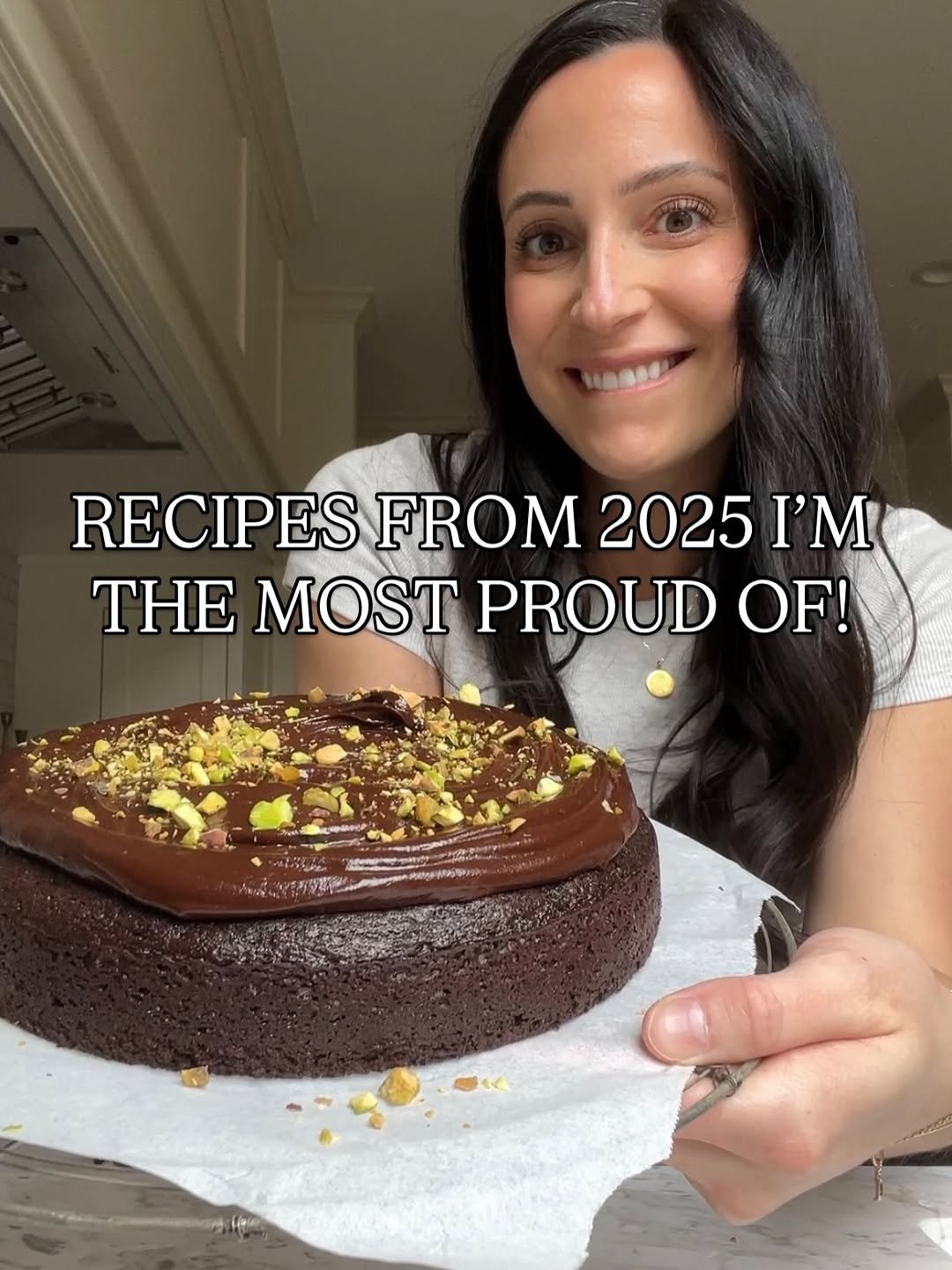 Photo by Jenna Barnard on January 05, 2026. May be an image of chocolate cake and text that says 'RECIPES FROM 2025 I'M THE MOST PROUD OF!'.
