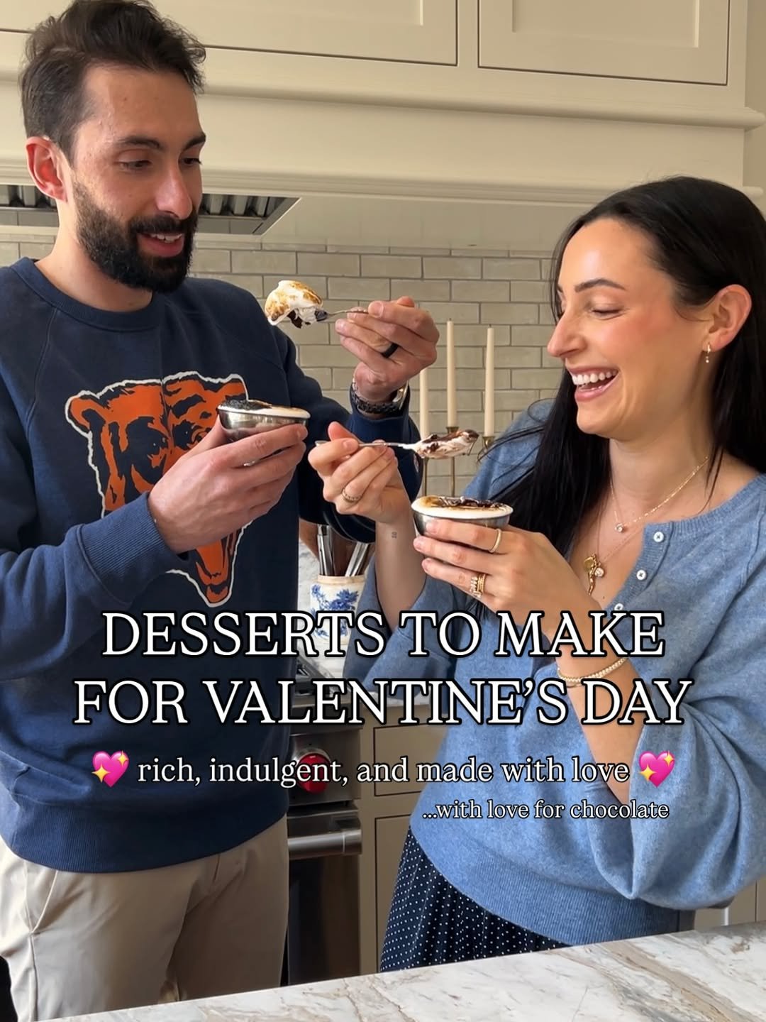Photo by Jenna Barnard on February 09, 2026. May be an image of yogurt, chocolate cake and text that says 'DESSERTS TO MAKE FOR VALENTINE'S S DAY rich, indulgent, and made with love ...with love for chocolate'.