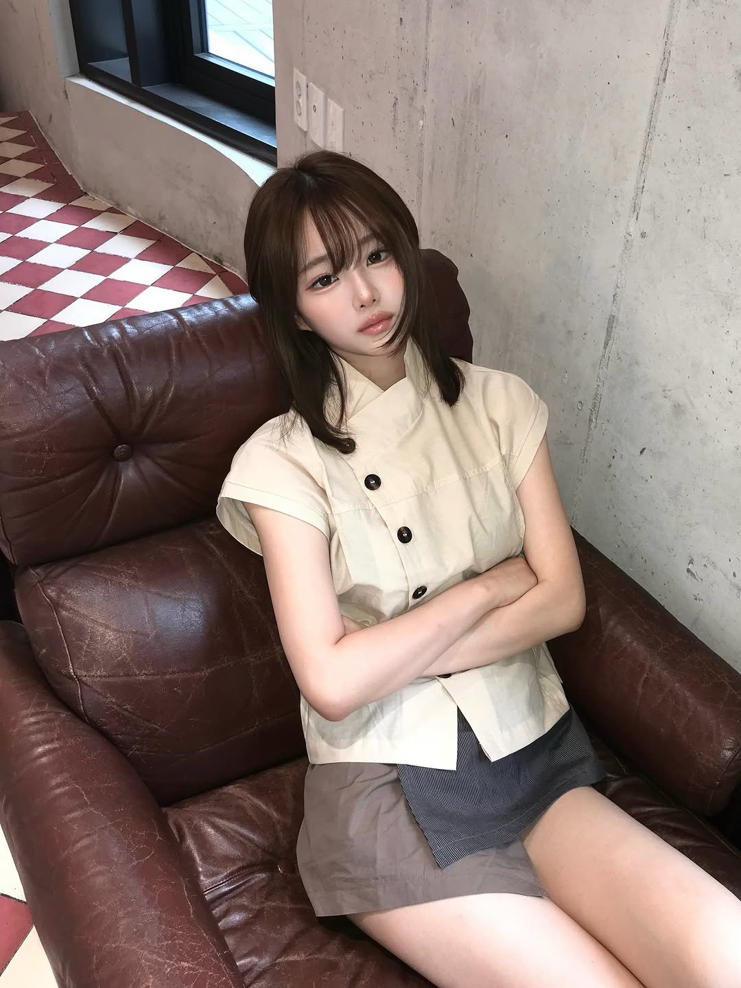 bykeoe 게시물 이미지: 🏷️ 하이넥 슬림 사선 버튼t [1color]