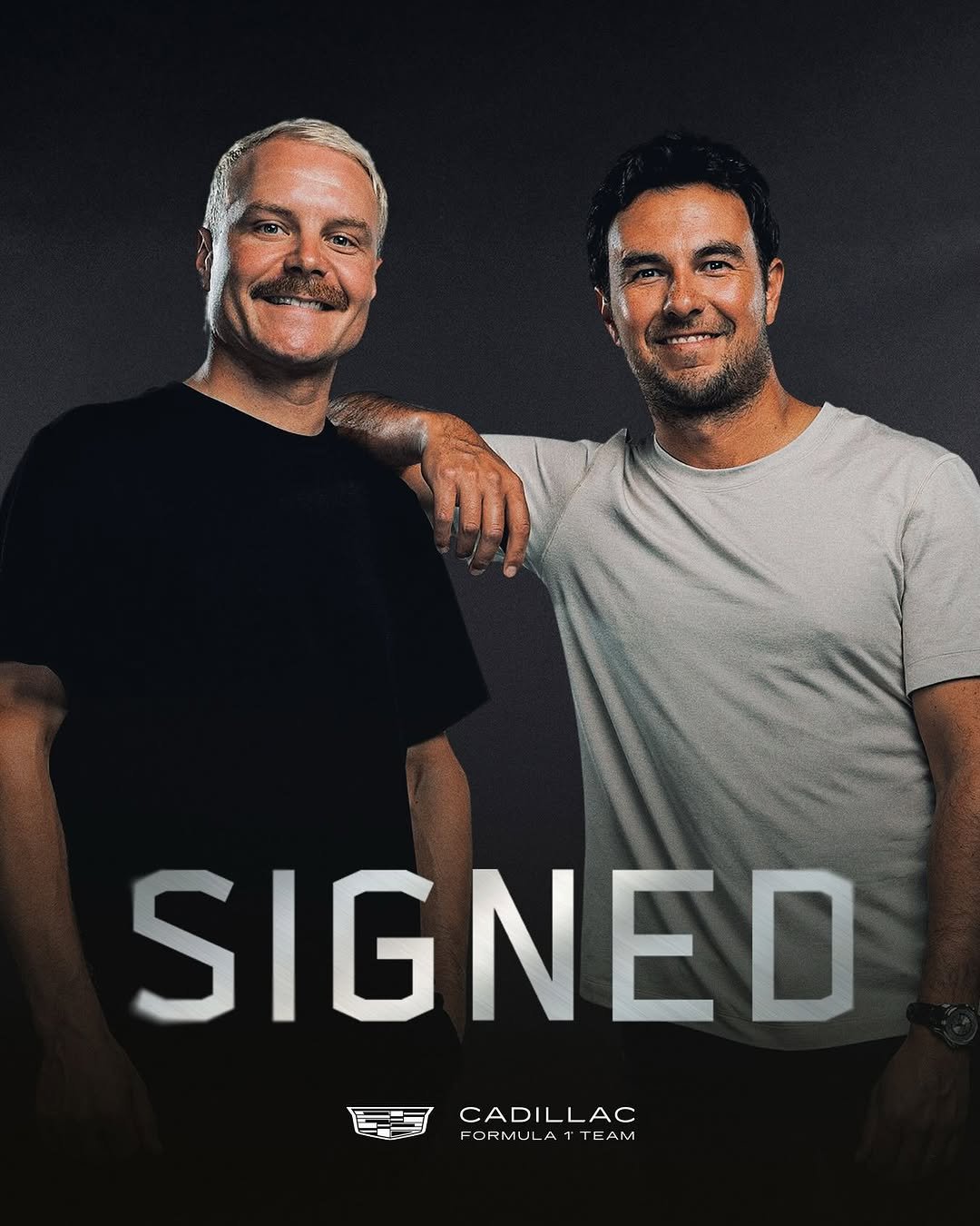 Photo shared by Cadillac Formula 1 Team on August 26, 2025 tagging @schecoperez, @cadillac, @valtteribottas, and @f1.