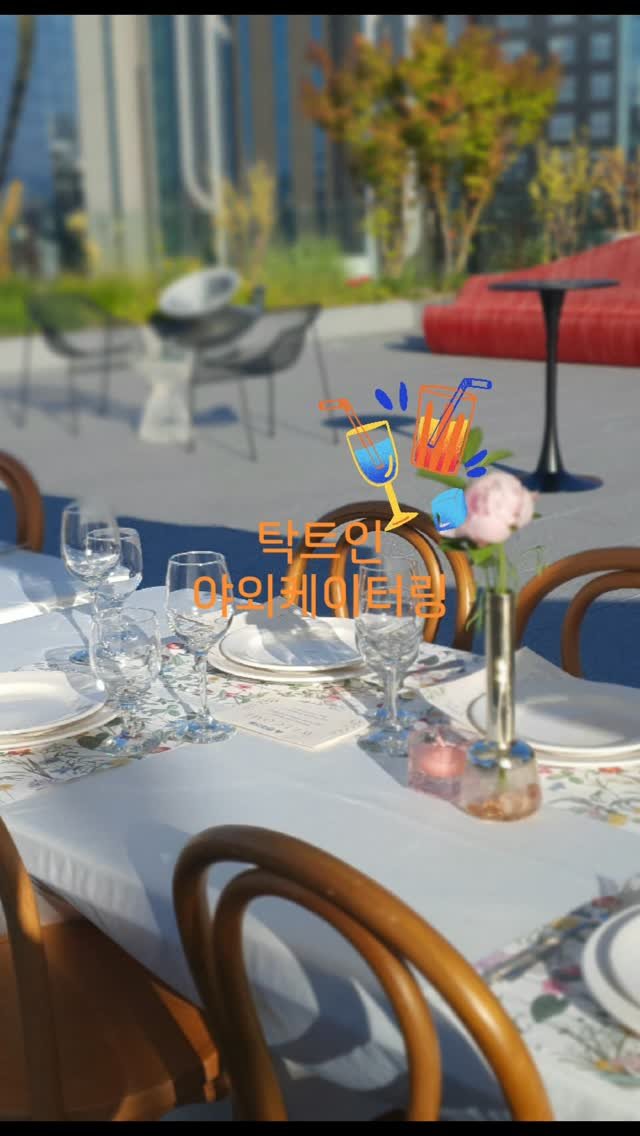 cadot_catering 게시물 이미지: 날씨가 좋아서
야외케이터링 출장이 
연달아있었어요
해가 질 무렵 시원한바람과...