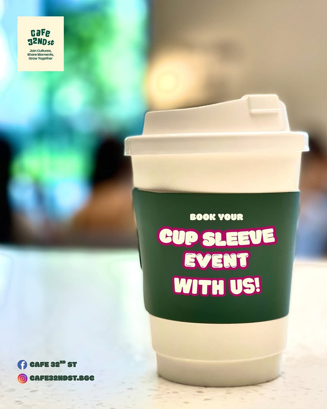 Photo by Cafe 32nd st | Specialty Drinks & Treats on June 29, 2025. May be an image of coffee cup, coffee, tea, cup, mug and text.