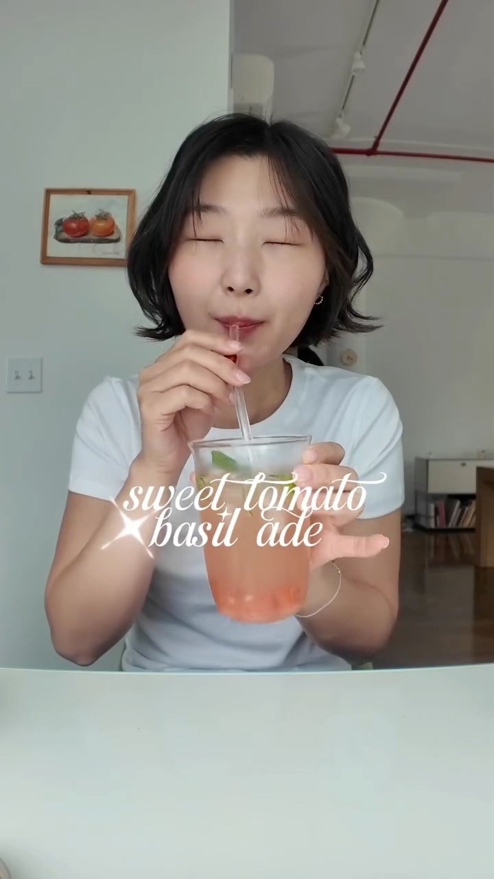 cafemaddy 게시물 이미지: 🍅🌱sweet tomato basil sparkling ade

What a...