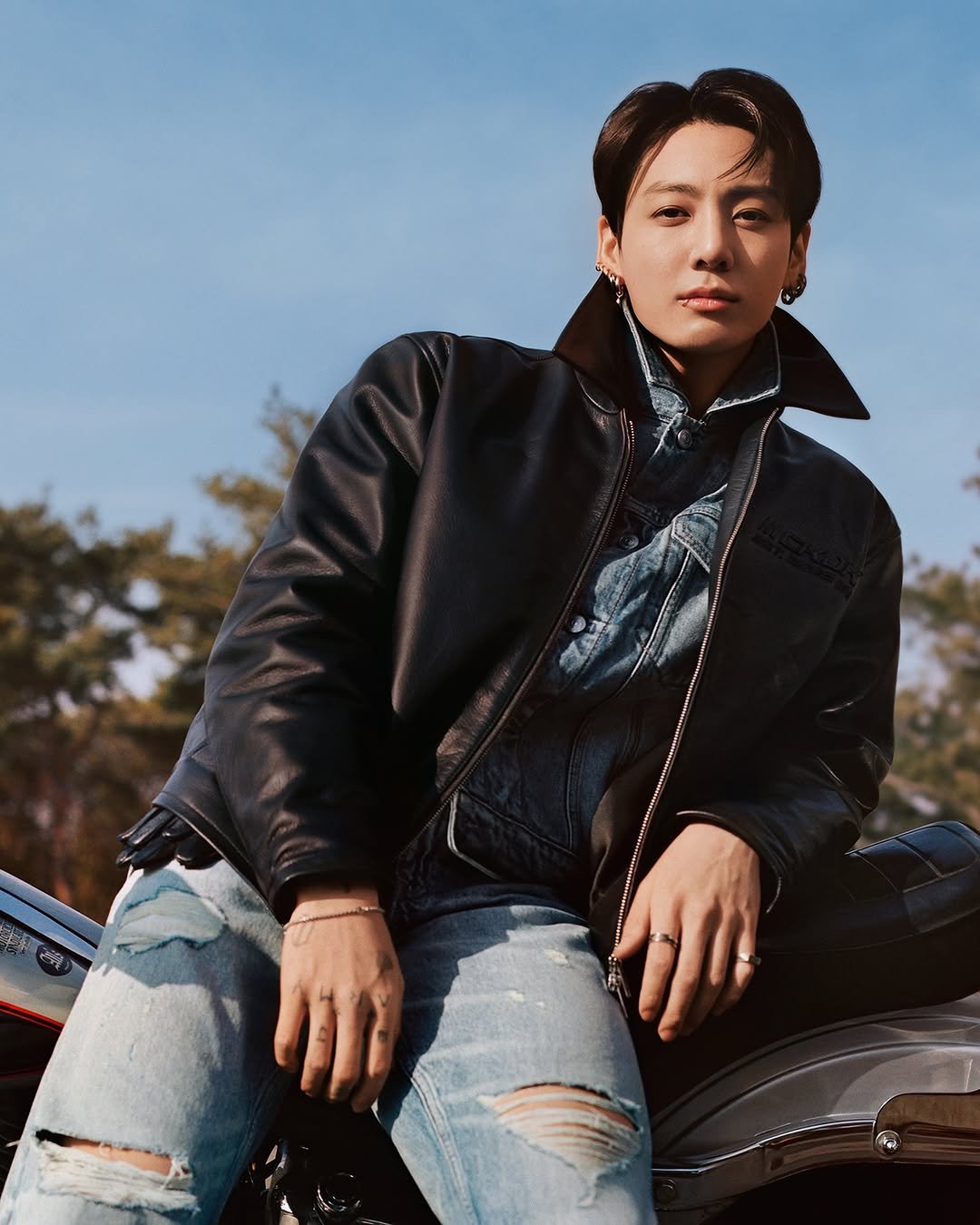 calvinklein 게시물 이미지: Custom denim that blends biker attitude with...