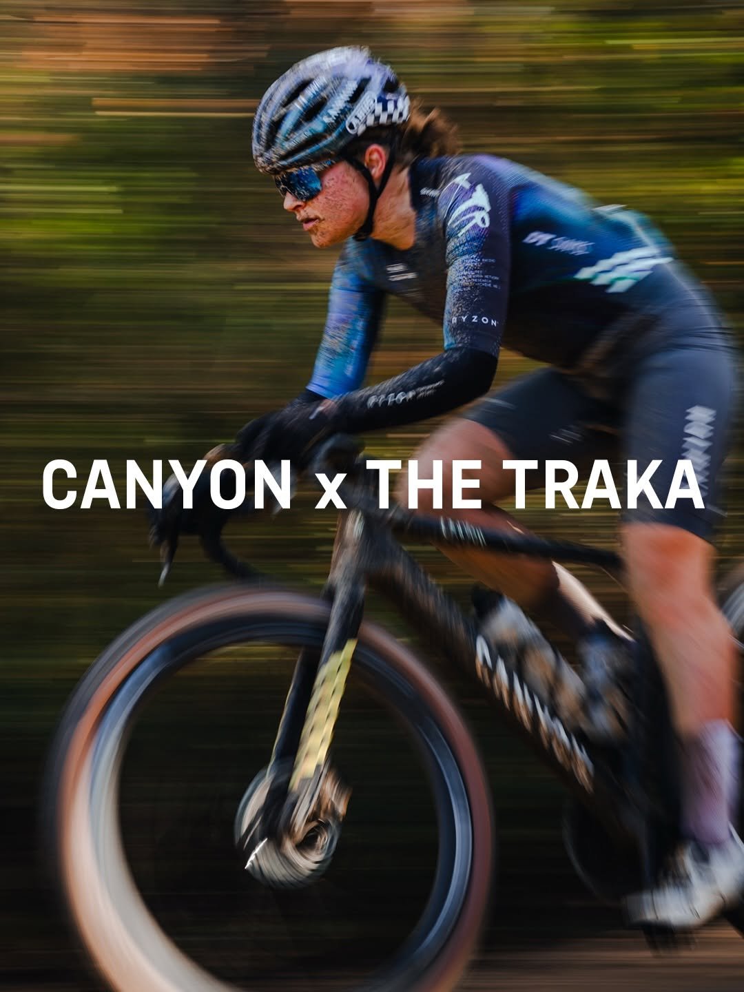 Photo shared by Canyon on April 27, 2026 tagging @canyon_road_, @thetraka, and @canyon_atr. May be an image of racing vehicles, bicycle and text that says 'ON RYZON CANYON χ THE TRAKA'.