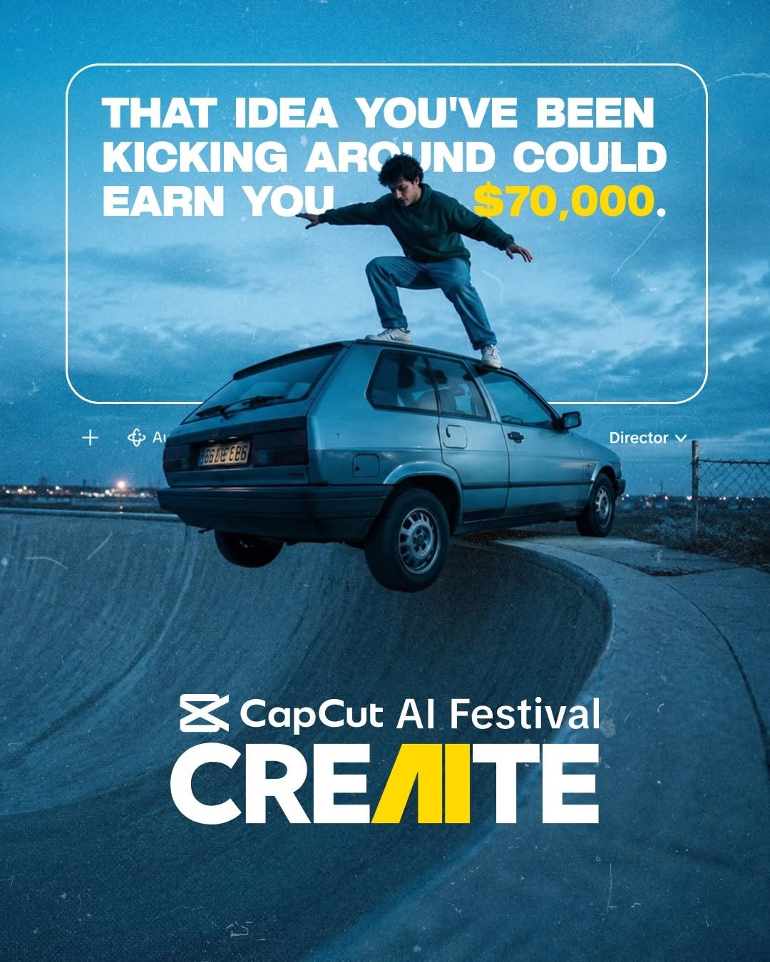 capcutapp 게시물 이미지: Your imagination can pay off. Submit your AI...