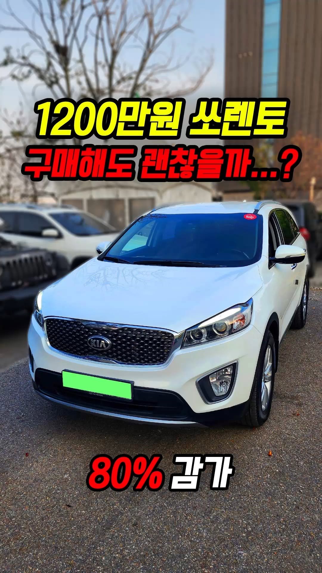 car_jin_sung 게시물 이미지: 80% 감가쳐맞은 쏘렌토 사도 괜찮을까?

★최저금리 할부 린행!!★

★카진성...