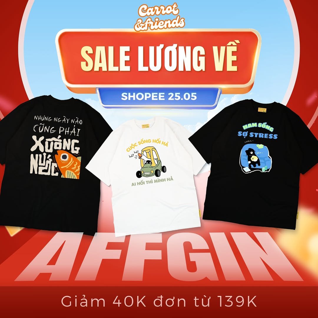 carrot_andfriends 게시물 이미지: 🔥 SĂN MÃ #SHOPEE 25.5 - LƯƠNG VỀ SALE TO🔥 

Mã...