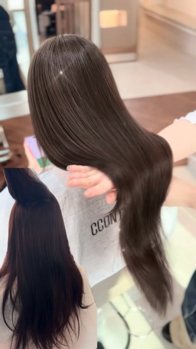 cconte__cxrinn 게시물 이미지: 블랙, 톤다운 후 밝은염색을 도전하시던 울 고객님 ! 

염색만으로 밝아지지않는...