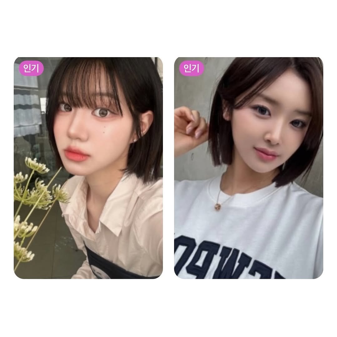 Photo by 강남미용실 •더차강남• 부원장 김태인 슬릭펌 레이어드컷 단발 on November 24, 2025. May be an image of one or more people, hair and text that says '인기 인기 인기 ZOW'.