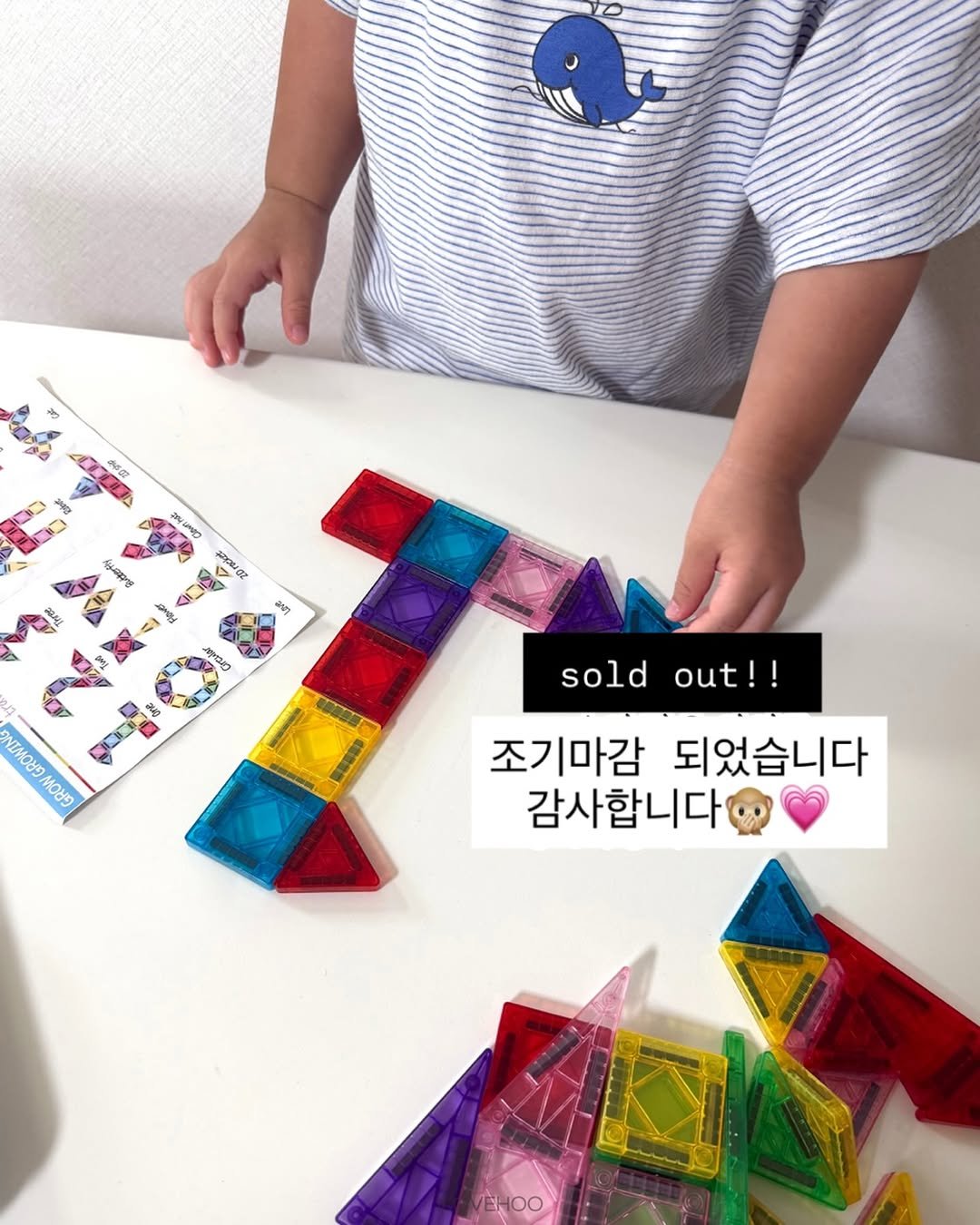 Photo by 꿀정보 공유하는 꼬누맘💗 on July 30, 2025. May be an image of 1 person, childrens toy, lego and text.