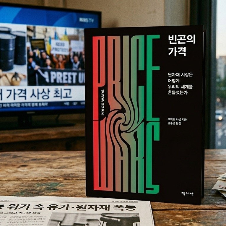Photo by 책세상 on March 25, 2026. May be an image of ‎magazine, poster, book and ‎text that says '‎職润 השרשי 빈곤의 가격 PREET U DNIRE 원자재 원자재시장은 시장은 어떻게 가격 사상 최고 우리의세계를 세계를 흔들었는가 화격 대착한 카카제형제주회 제주회보 PRICE 루퍼트 러셀지음 지음 윤종은물김 김 물좋은 위기속유가•원자재폭등 原進 E I 위기 위기속유가 속 유가· 원자재 그려고 불균의 2교 책세상‎'‎‎.