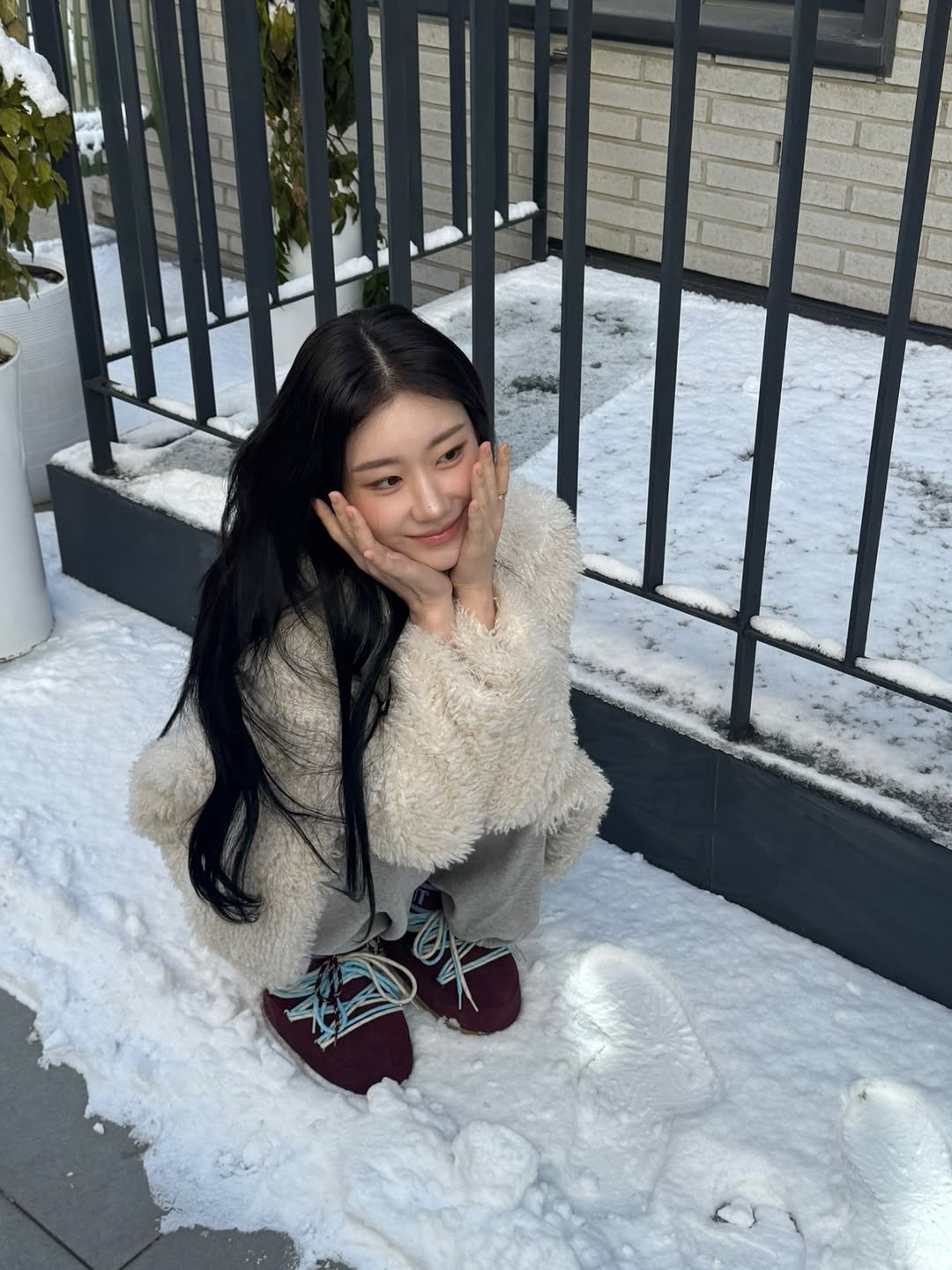 Photo by CHAERYEONG on December 05, 2025. May be an image of snowman, snow and text.