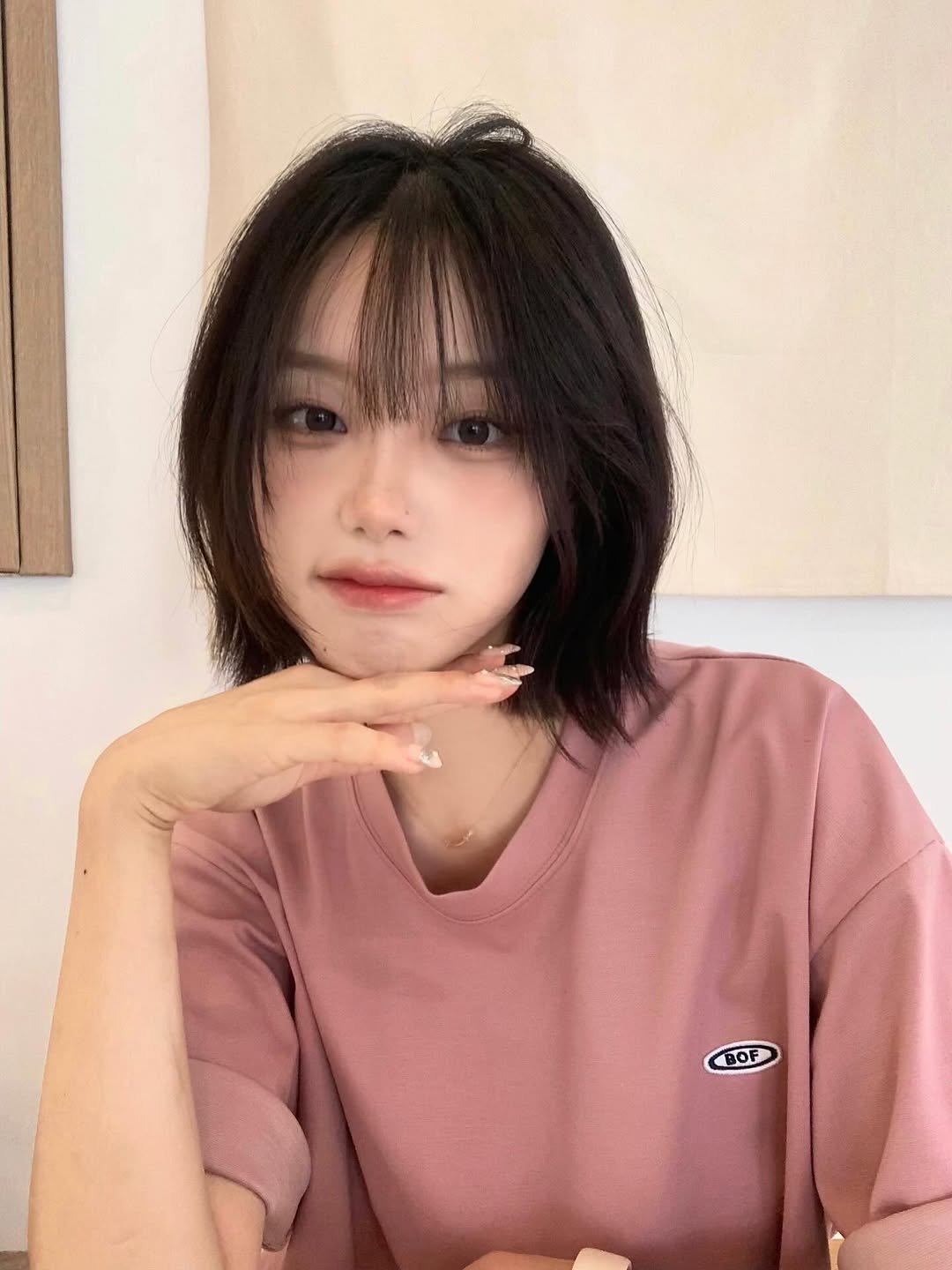 Photo shared by 차진아 on August 25, 2025 tagging @bof.stu. May be an image of 1 person, hair, top and text.