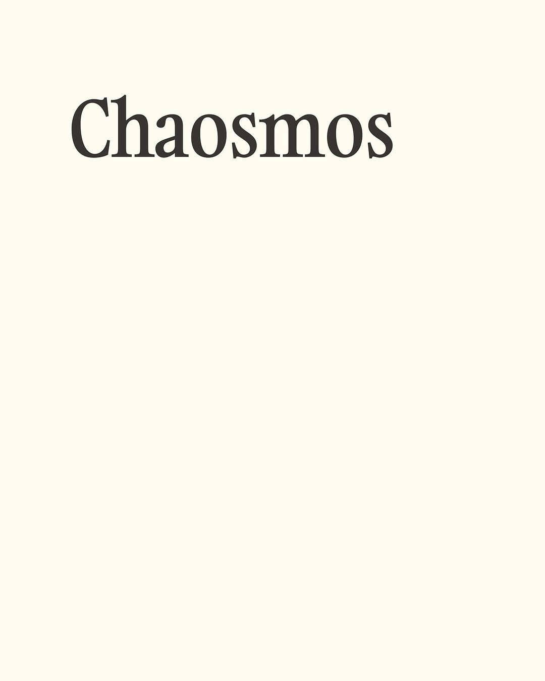 Photo by 카오스모스 | 먹고 사는 이야기 on September 28, 2025. May be a graphic of text that says 'Chaosmos'.