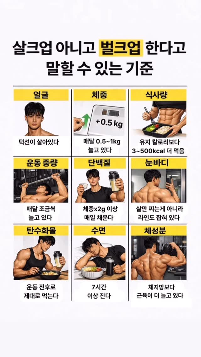 charr02__ 게시물 이미지: 📩벌크업한다면서 살크업하는 친구에게 보내주자😄

📌저장해두고 몸 키울때...