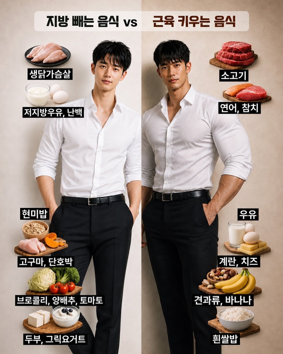 charr02__ 게시물 이미지: 목표가 다르면 먹는 것도 달라야 한다🤔
👉 같은 운동을 해도 뭘 먹느냐에 따라...
