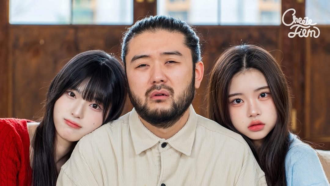 Photo shared by CheezeFilm on December 14, 2025 tagging @1o._.z3, @bangyuseol, and @hybriduck_. May be an image of one or more people, beard, hair and text that says 'Cnesa Fiem'.