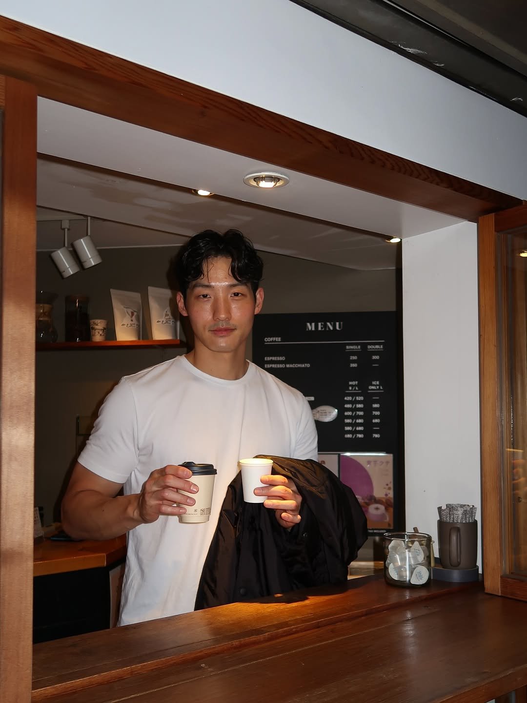 Photo by Kevin Lee on March 12, 2026. May be an image of coffee cup, coffee maker, tea, cornflower and text.