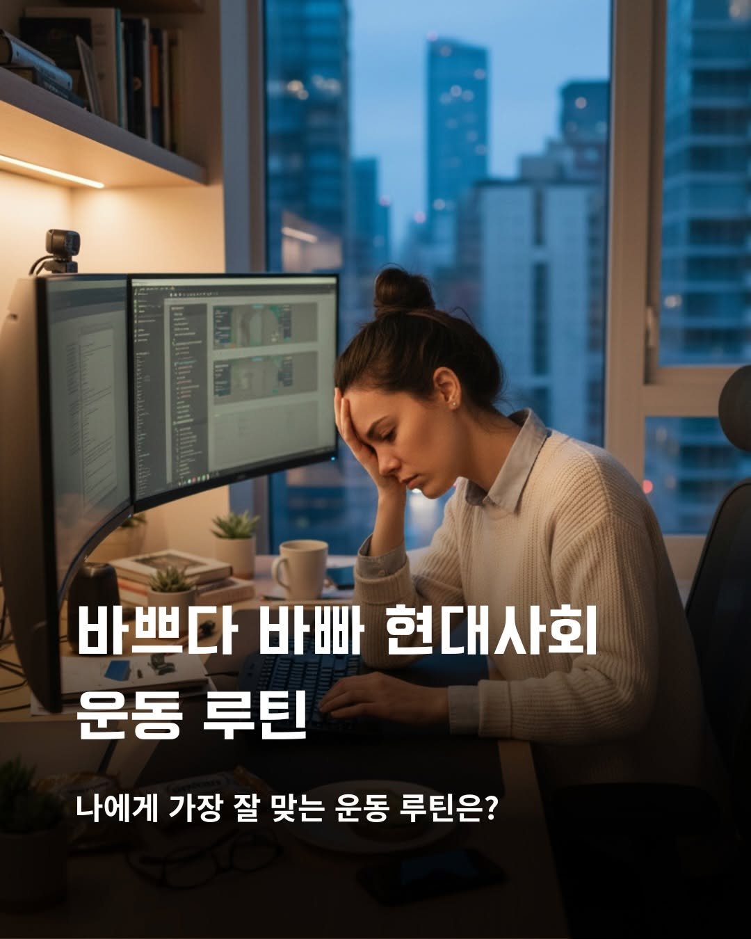 Photo by 바른몸 신선생 | 8년차 트레이너의 꿀팁 모음집 on November 26, 2025. May be an image of text that says 'LA 바쁘다 바빠 현대사회 운동 루틴 나에게 가장 잘 맞는 운동 루틴은?'.