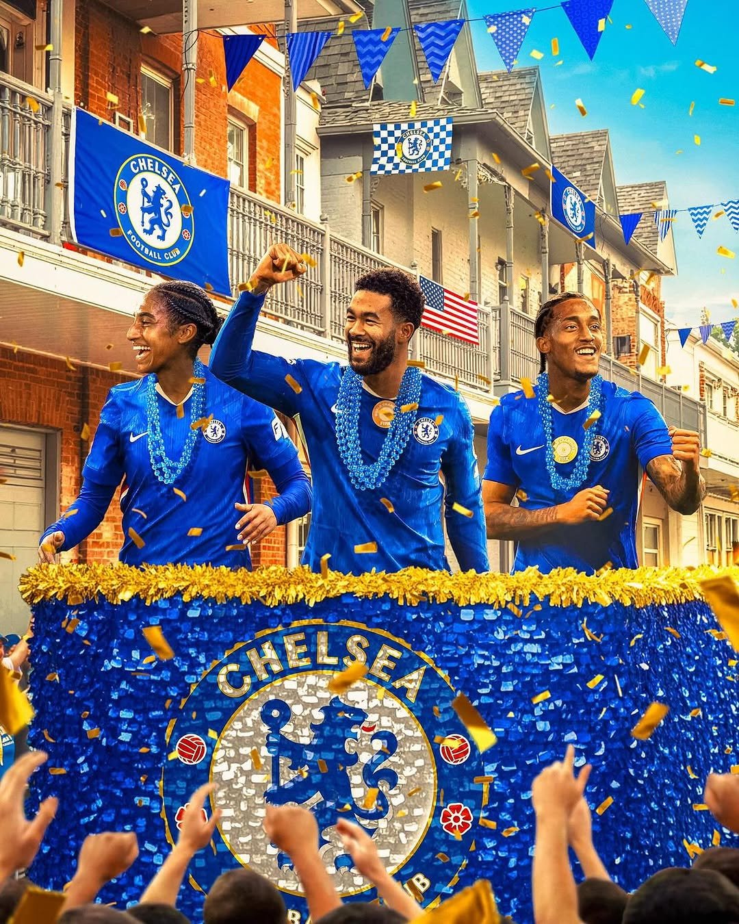 Photo by Chelsea FC on February 17, 2026. May be an image of soccer, crowd and text.