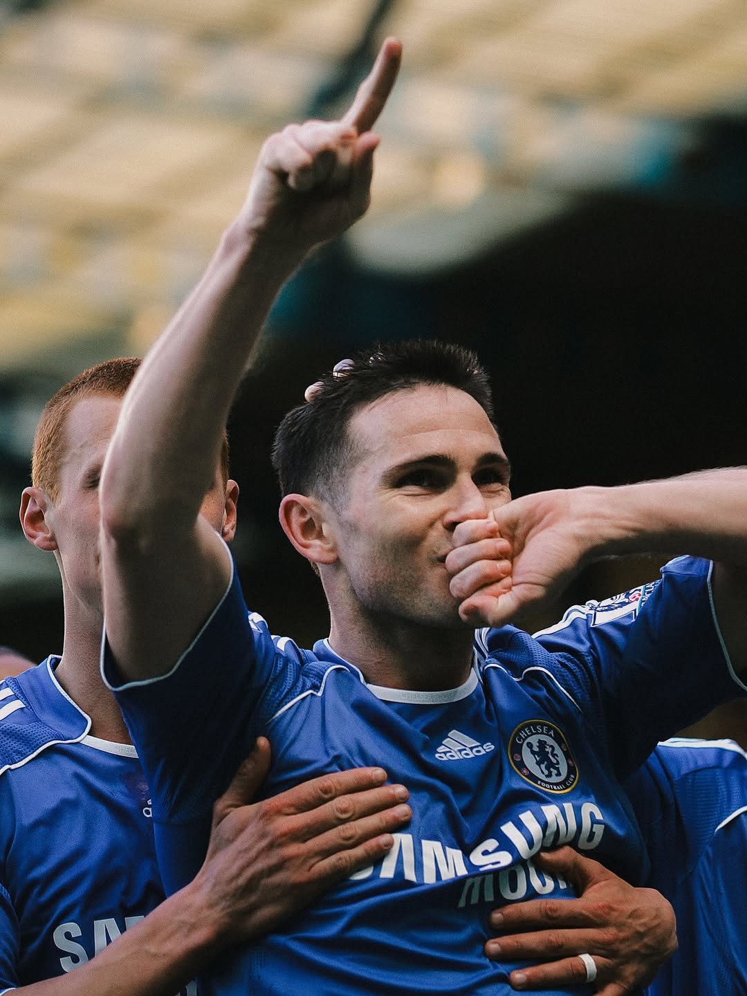 Photo shared by Chelsea FC on February 16, 2026 tagging @franklampard. May be an image of football, soccer, crowd, stadium and text.