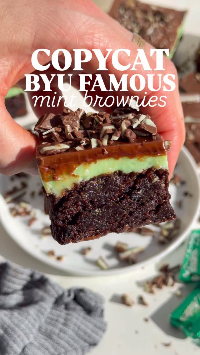 chelseasmessyapron 게시물 이미지: I finally recreated the mint brownies everyone...