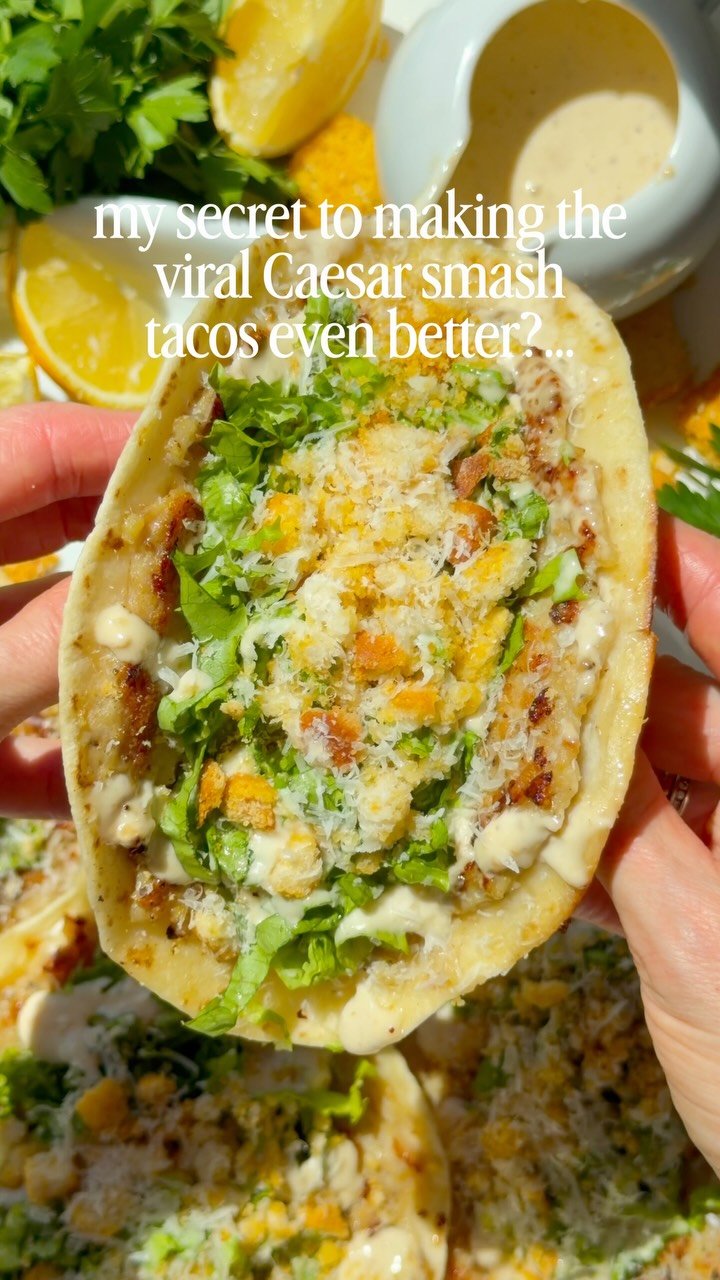 chelseasmessyapron 게시물 이미지: These Caesar Smash Tacos are giving...