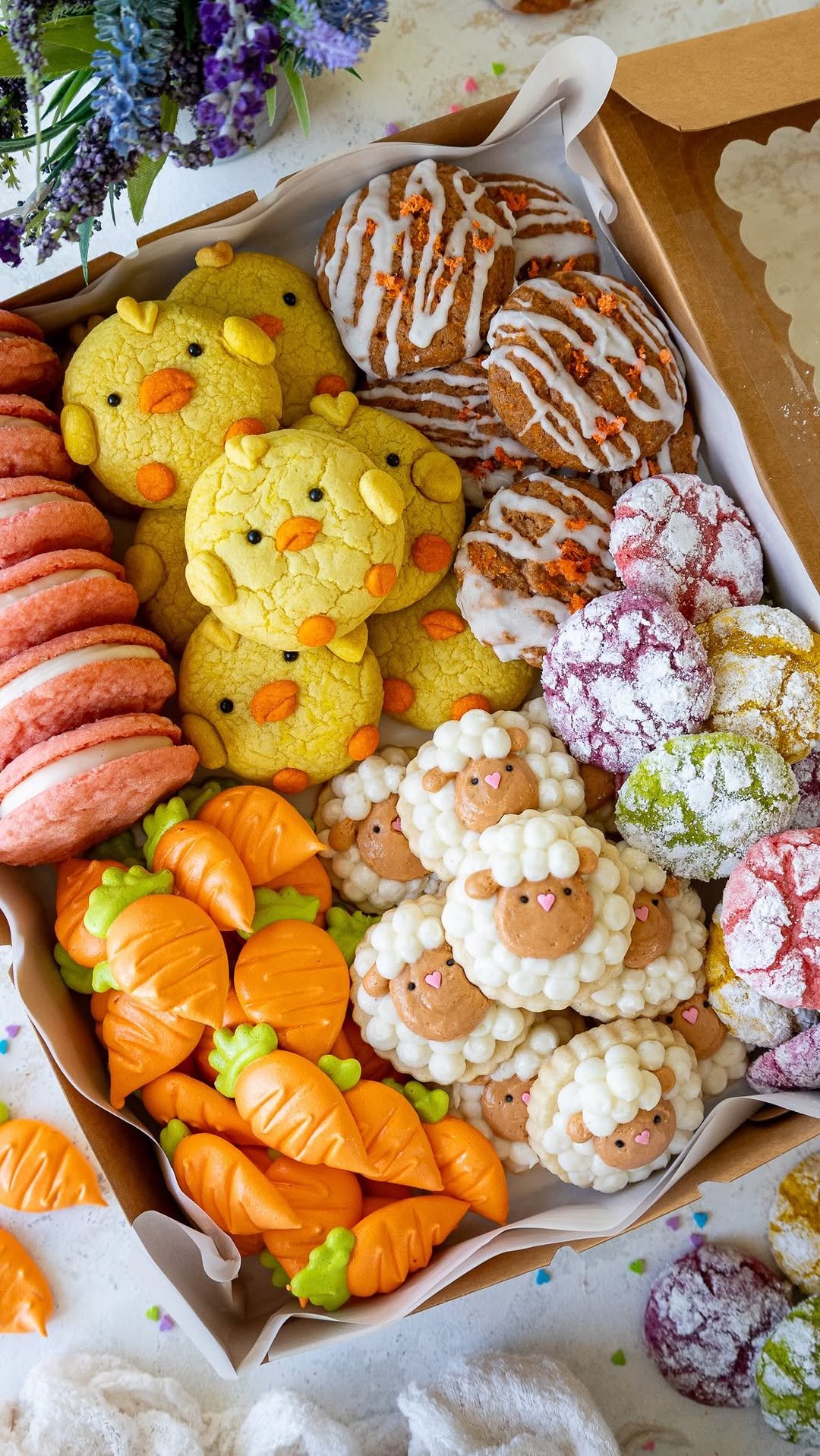 chelsweets 게시물 이미지: This year’s Easter Cookie Box 🥰🥕💗 All 6...