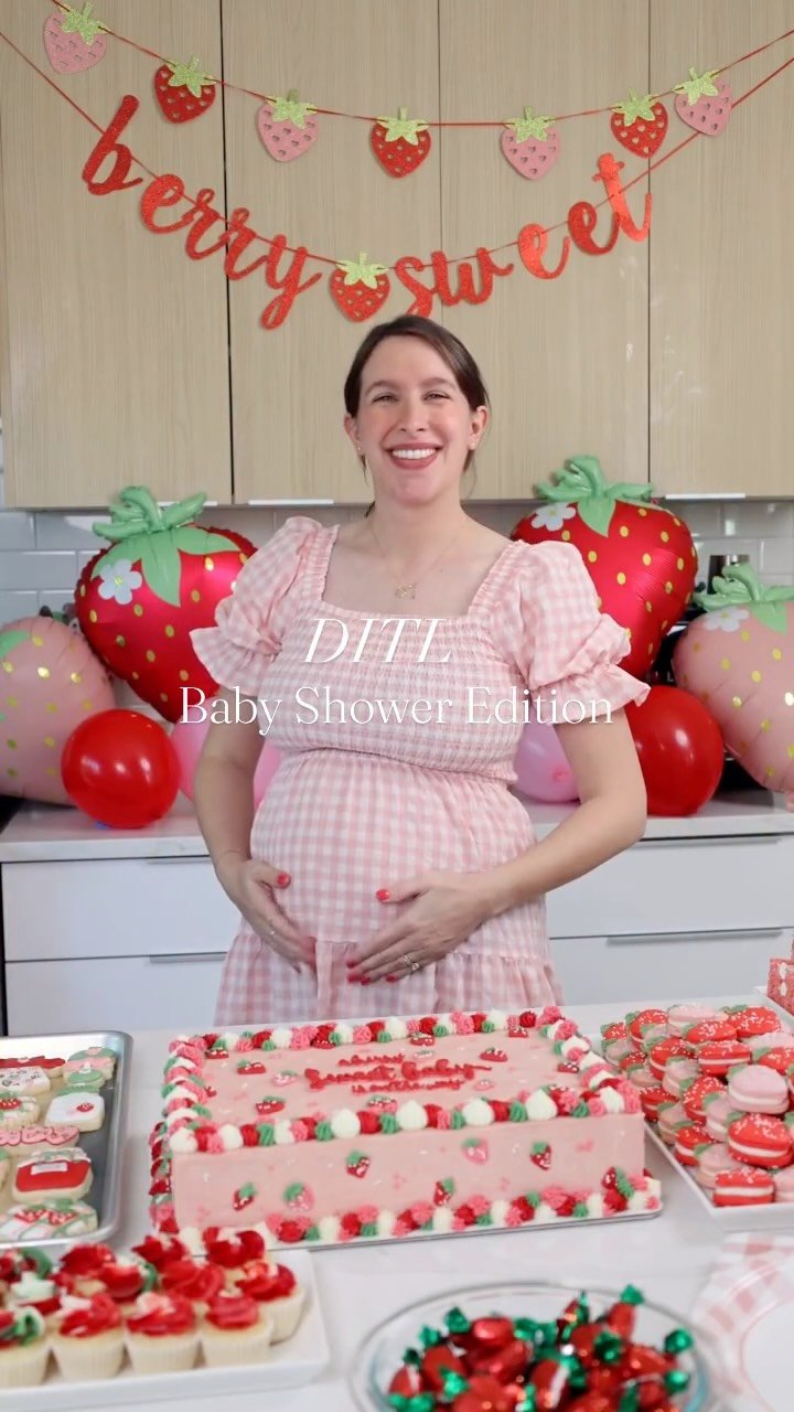 chelsweets 게시물 이미지: DITL: Baby Shower Edition 🍓🤰❤️ Loved making...