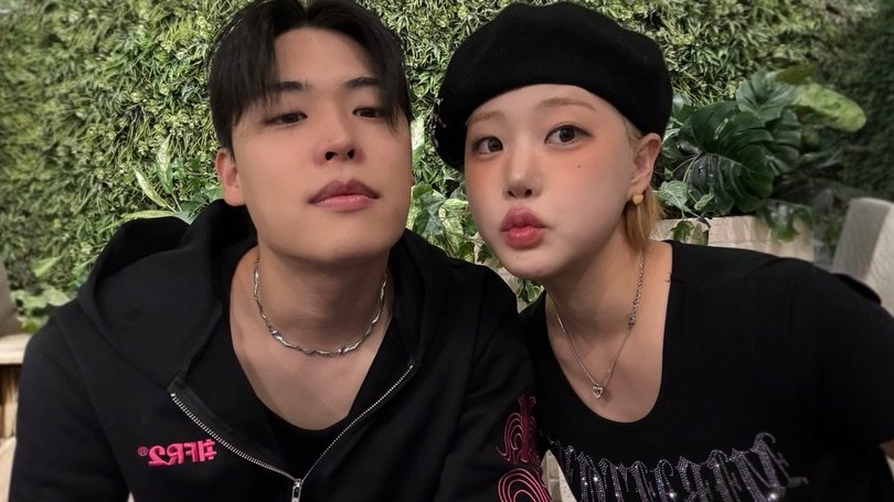 Photo shared by 지하니🍒💛 on December 20, 2025 tagging @qaazxxcv. May be an image of one or more people, hair, top and text.