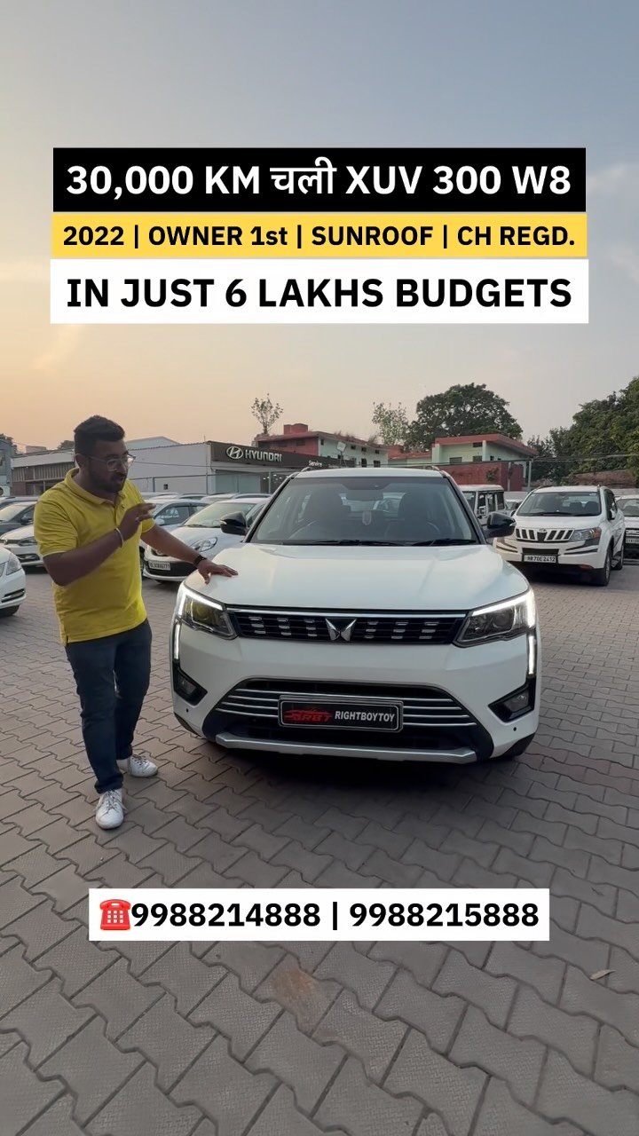 chhabracardeals 게시물 이미지: 30,000 KM चली XUV 300 W8 🔥🔥

#reelsvideo...