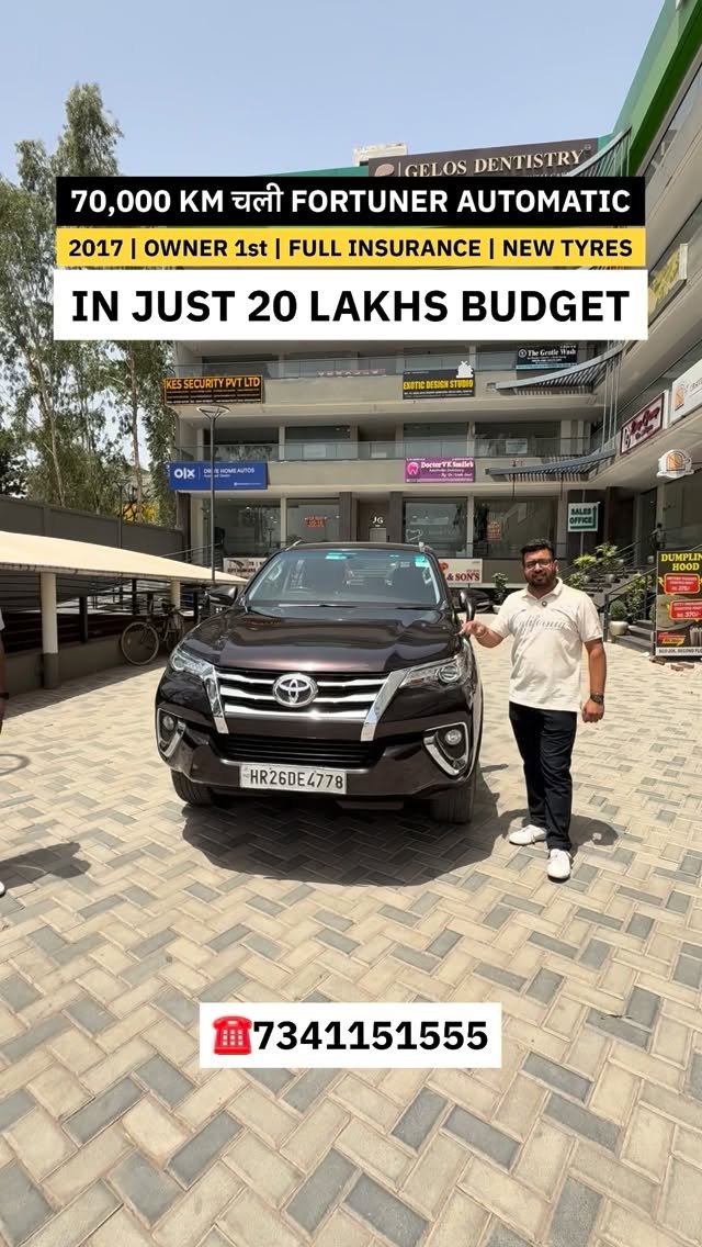 chhabracardeals 게시물 이미지: 70,000 KM चली FORTUNER | 20 LAKHS BUDGET...