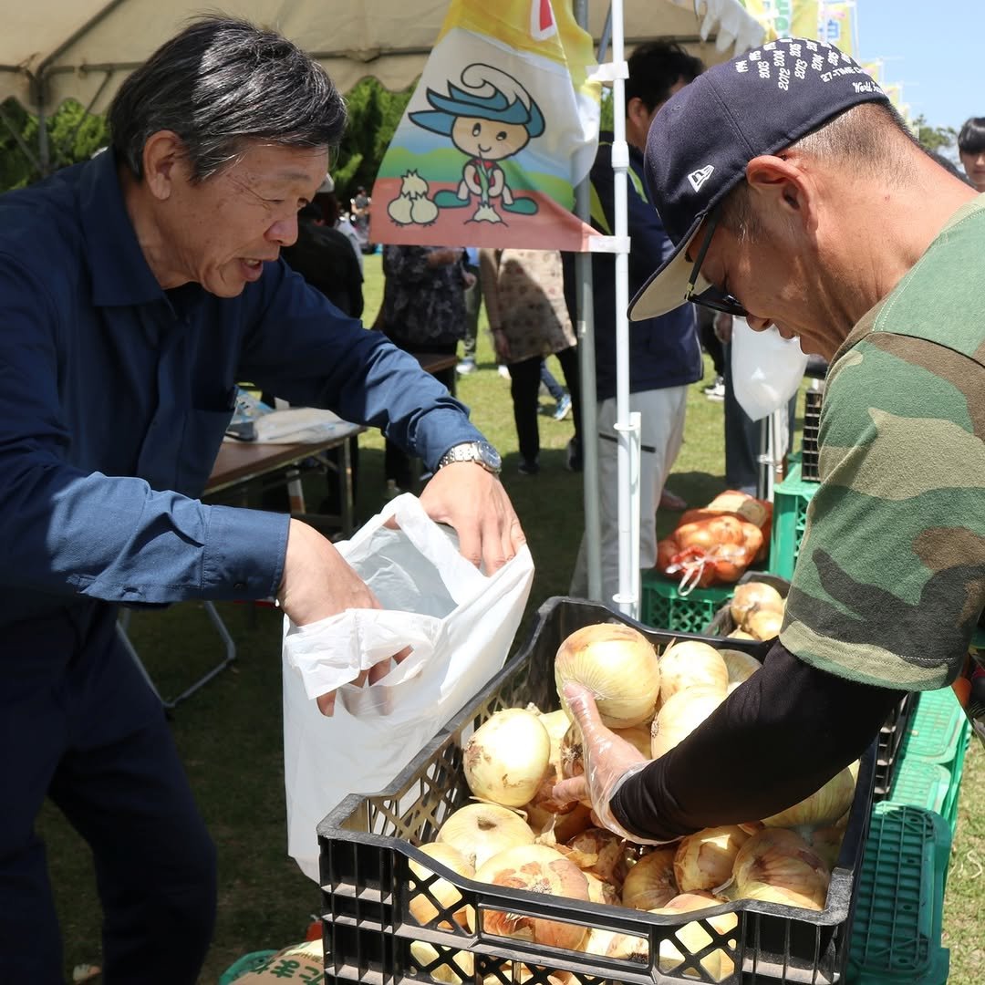 chibanippo 게시물 이미지: こんばんは！千葉日報です✨

特産のタマネギが収穫シーズンを迎えている白子町で、「白子たまねぎ...