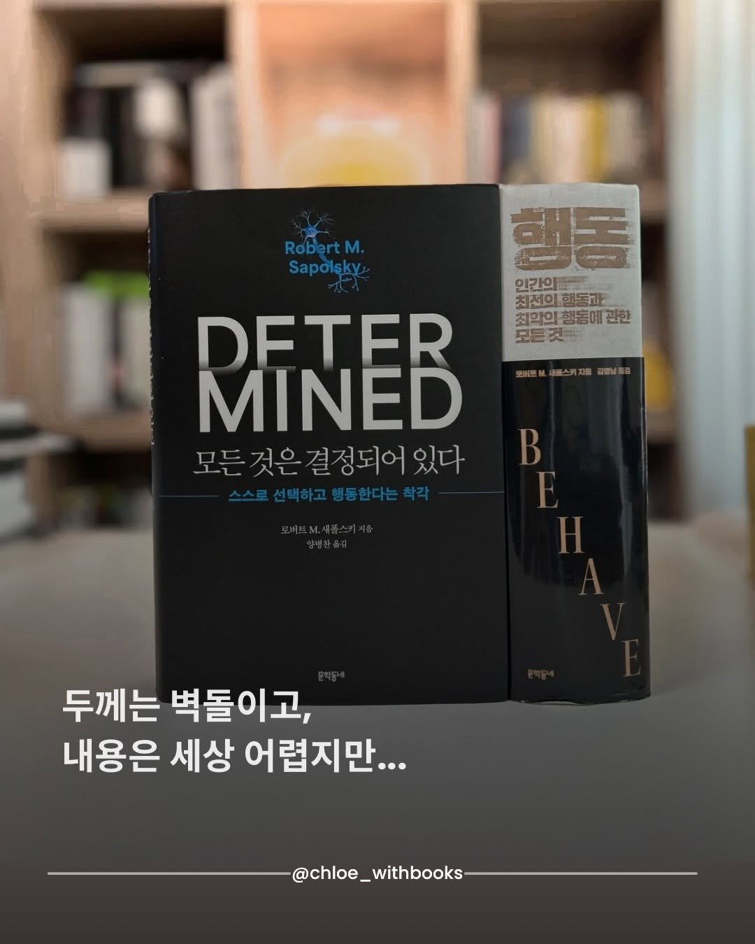 chloe_withbooks 게시물 이미지: 이런 유머 좋아하시는 분…?👋

/

[모든 것은 결정되어 있다] 
로버트 M....