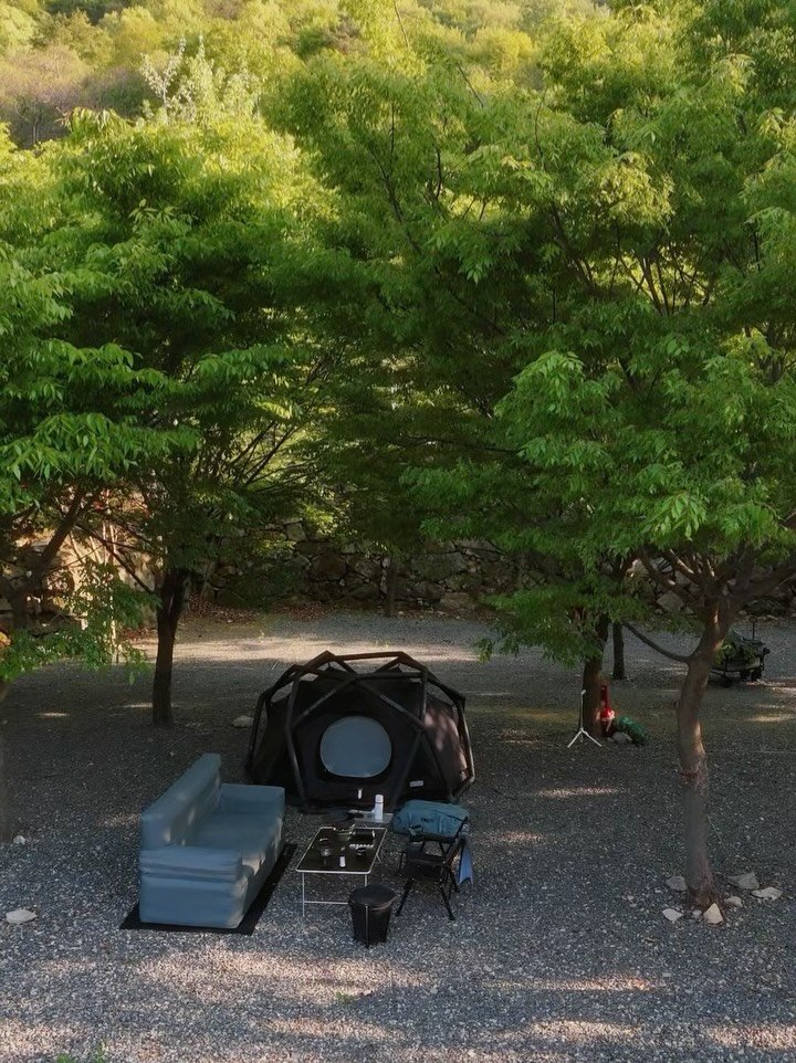 cho_menss 게시물 이미지: 도착하자마자 느낀 건 하나,
여긴 진짜 그늘 맛집 🌳

텐트 칠때도 그늘 아래라...