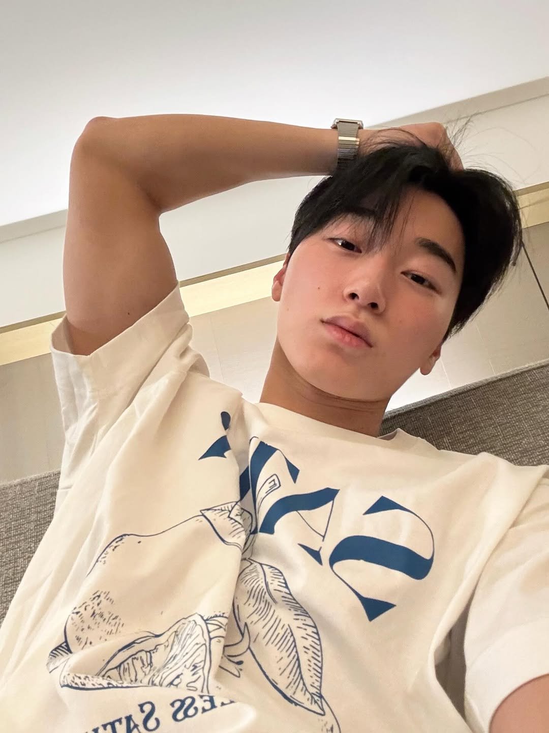 Photo by 산 (SAN) on December 09, 2025. May be an image of one or more people, hair and text.