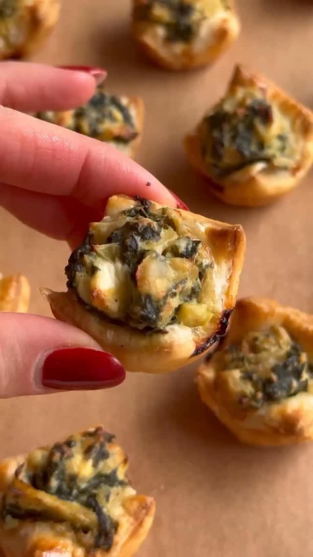 choosingchia 게시물 이미지: Puff Pastry Spinach & Artichoke Cups! (Recipe...