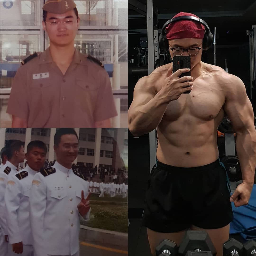 chostrong_1 게시물 이미지: 🤳📸🏋️‍♂️
#181230 #일요일 #비포에프터
20살 72kg vs 28살...