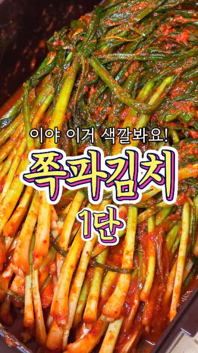 chuchu__cook 게시물 이미지: 평생 써먹는 '파김치' 레시피! #reels #파김치 #집밥 #반찬 #추추의한끼식사